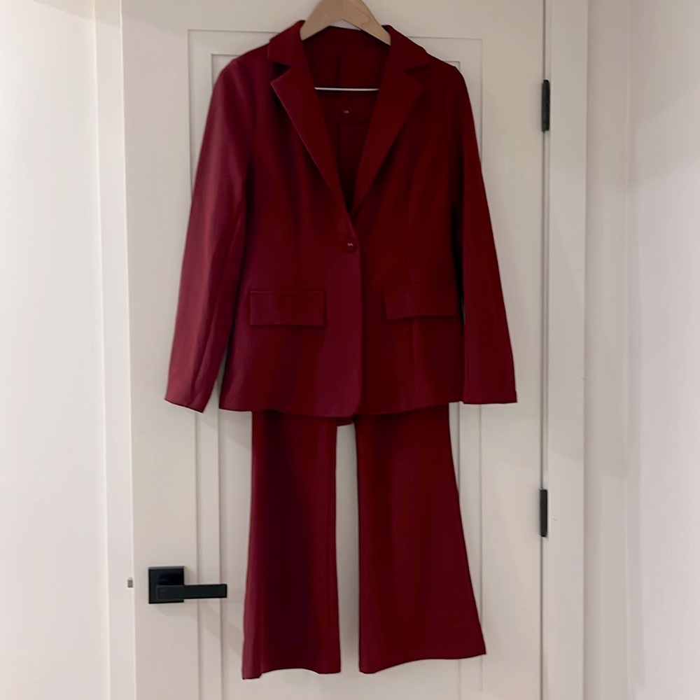 Maroon Women's Pantsuit